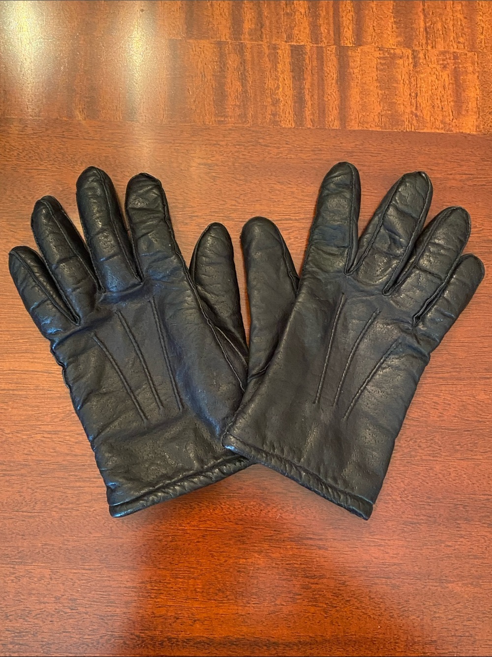 Gates Black Leather Gloves Size L